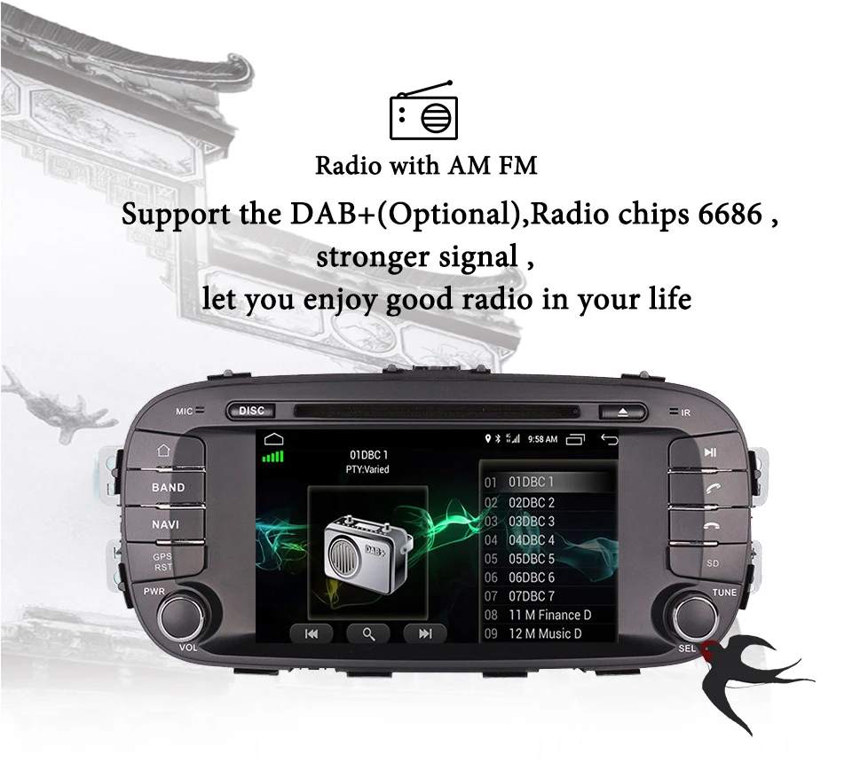 2 DIN 1024*600 RAM 4G Android 9 0 автомобильный DVD для Kia Soul 2014 2015 2016 Восьмиядерный 64G ROM радио GPS
