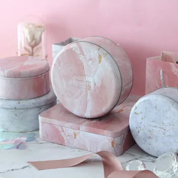 

AVEBIEN 5pcs Wedding Decoration Creative Round Tincan Candy Box Wedding Gifts for Guests Candy Box Birthday Party Decorations