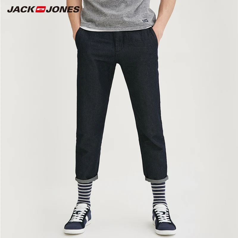 

Jack Jones Brand jeans men denim Cotton-linen slim fit mens jeans homme | 217114503