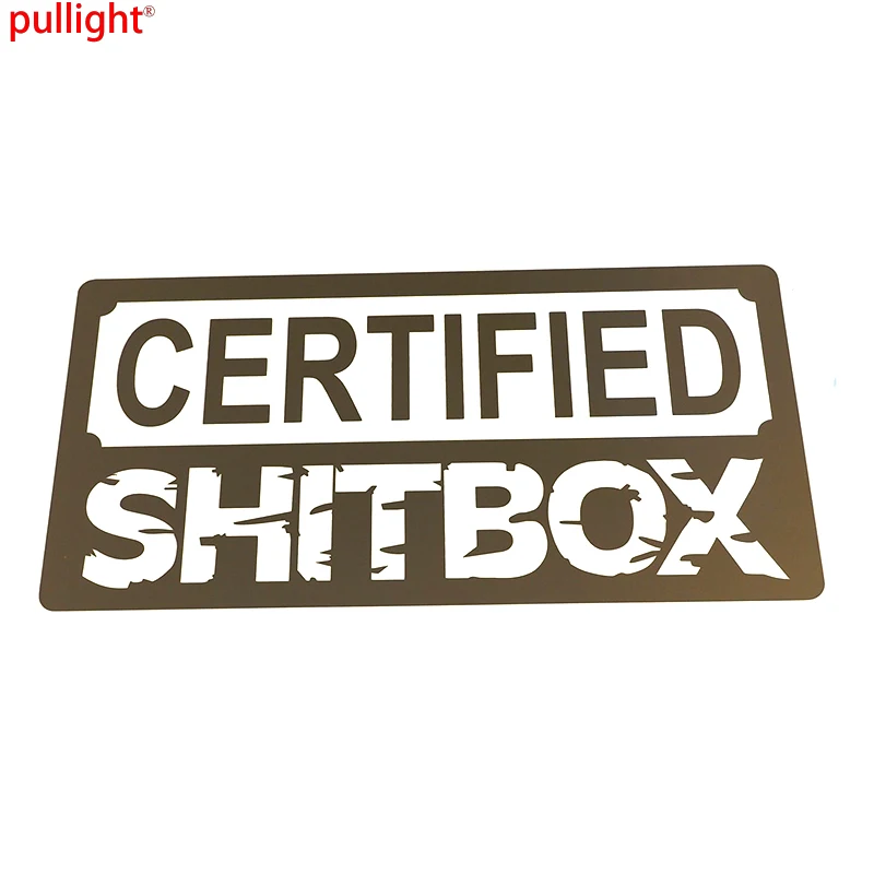 "Shitbox" Premium Vinyl Decal - 6 Inch Black Sticker For Car Bumper, Laptop, Window, Tumbler (UV Resistant, Waterproof)
