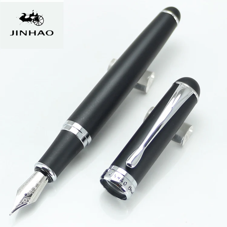 JINHAO 750 благородный черный 18KGP B перо авторучка Канцтовары школы и офиса