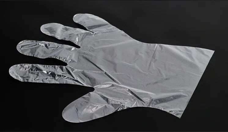 100 шт(50 пар) Полиэтиленовые одноразовые резиновые перчатки для чистки автомобиля, общественное питание, гигиена# B00009
