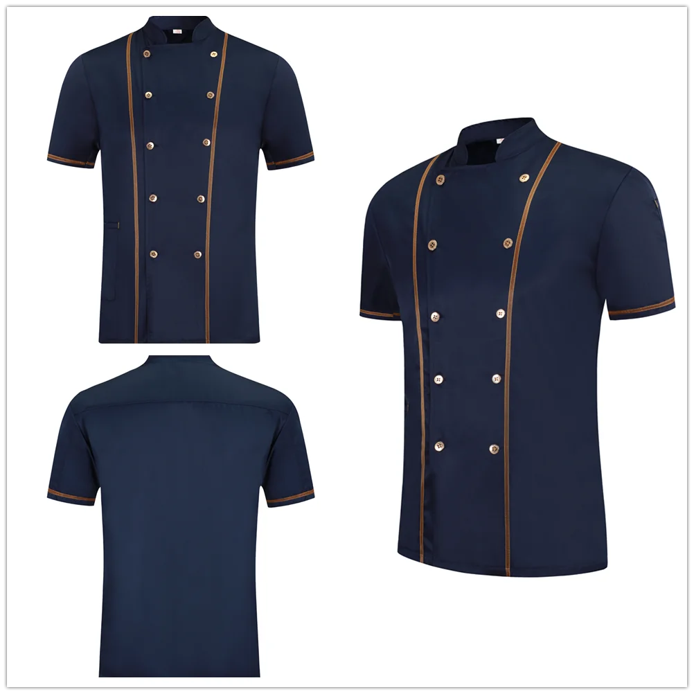 Униформа шеф повара Chaqueta рабочая одежда крутая дышащая куртка с короткими