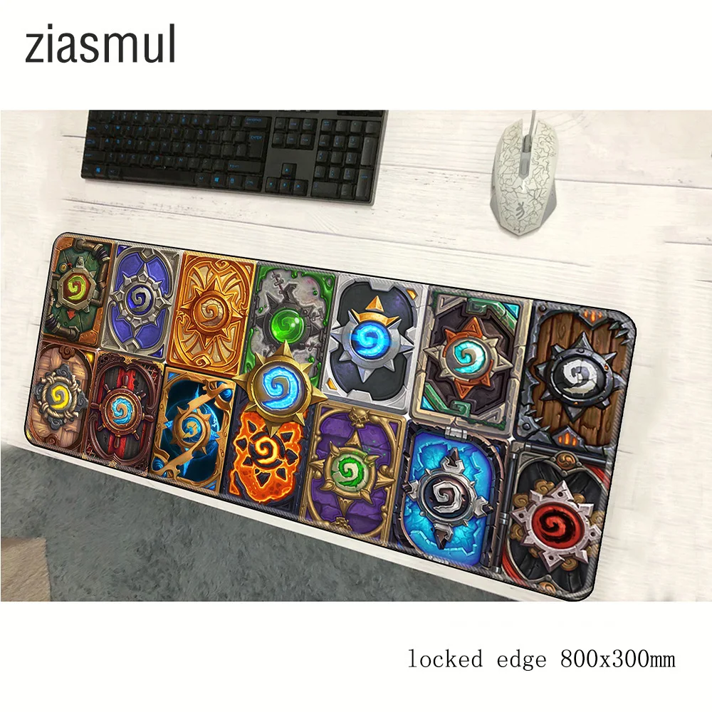 Коврик для мыши hearthstones геймерский коврик 800x300x3 мм с HD рисунком игровой большой