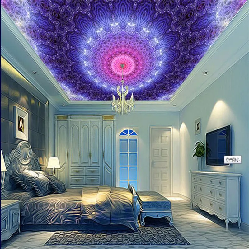 Настенные 3d обои beibehang Декор для дома Фотофон роскошный фон потолка космоса зала