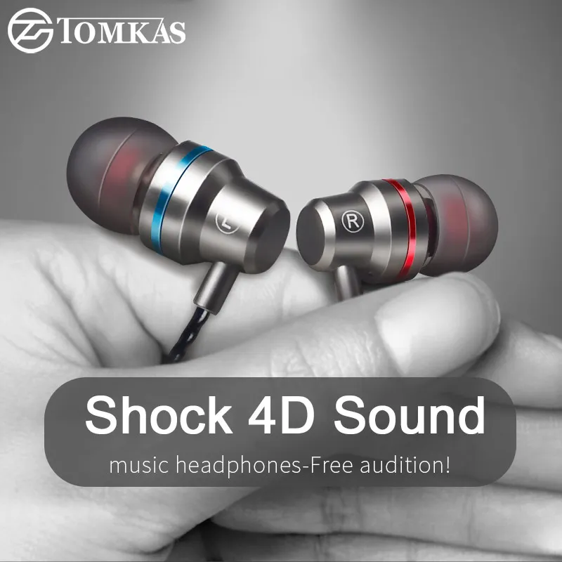 Tomkas In-ohr Verdrahtete Kopfhörer Für Handy Kopfhörer 5 Farben 35mm In Ohr Sport Micro Kopfhörer