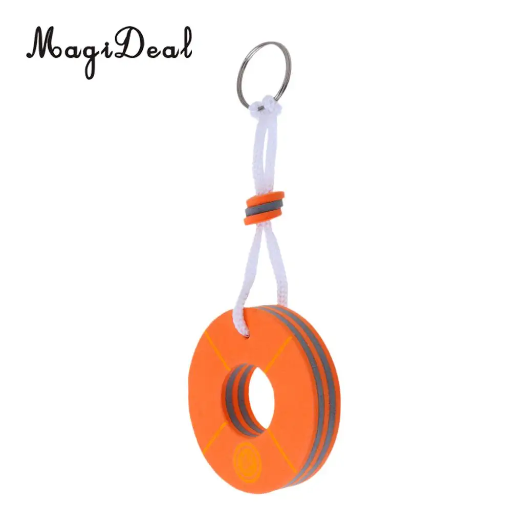 MagiDeal Yachting Boating Floating Key Chain Key Ring Keyring - Buoy Shape Orange for Marine Sailing Boat Float Replacement Acce