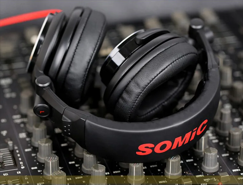 SOMIC MM185 Профессиональный DJ монитор наушники 50mmHD стерео Складная игровая гарнитура с 3,5 мм 6,3 мм разъемом для телефона