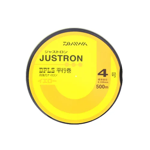 Оригинальная Daiwa леска JUSTRON DPLS 500 м нейлоновая леска Сделано в Японии 8LB-25LB - Color: YELLOW