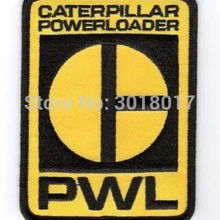 Иностранцы Caterpillar powerloader логотип фильм вышитый логотип утюг на патч в готическом стиле панк рокабилли пользовательских Патч доступен