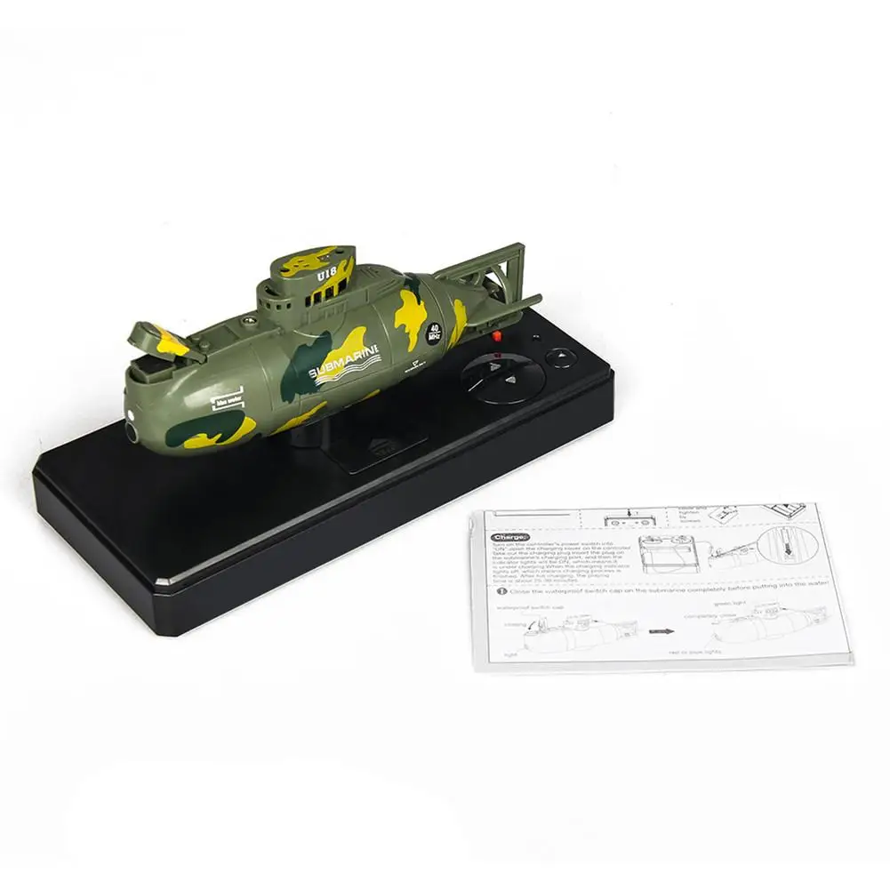 Мини подводная лодка на радиоуправлении Дайвинг плавающий 27 40 МГц RC модель подводной лодки игрушечная рыба Торпедо Дети Лето вода субмарина игрушки - Цвет: Green