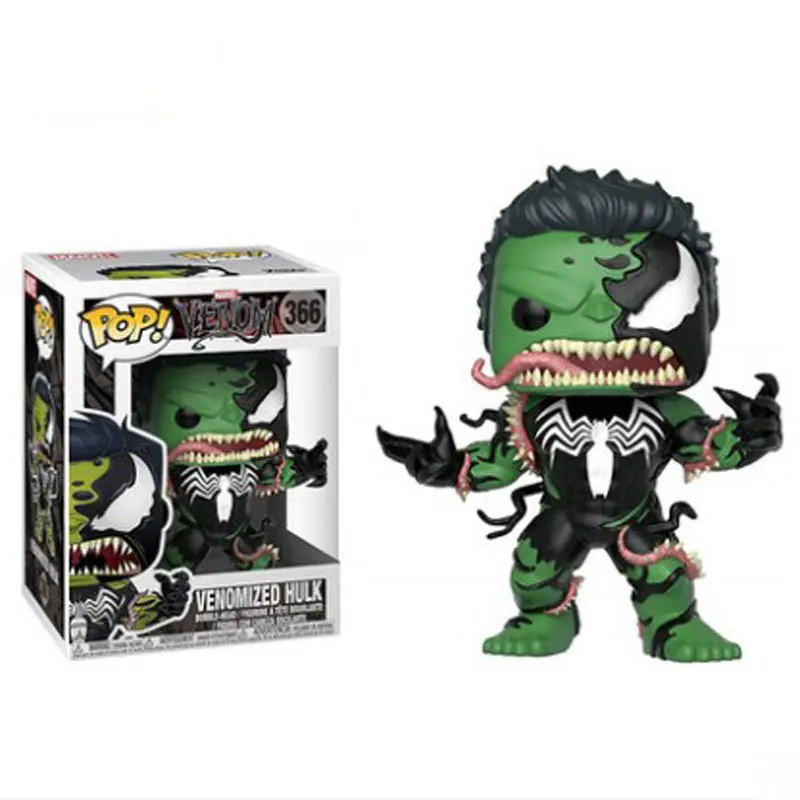 FUNKO POP Мстители: Endgame Venom Carnage Venomized Hulk Железный человек Капитан Америка Фигурки игрушки для детей Рождественский подарок