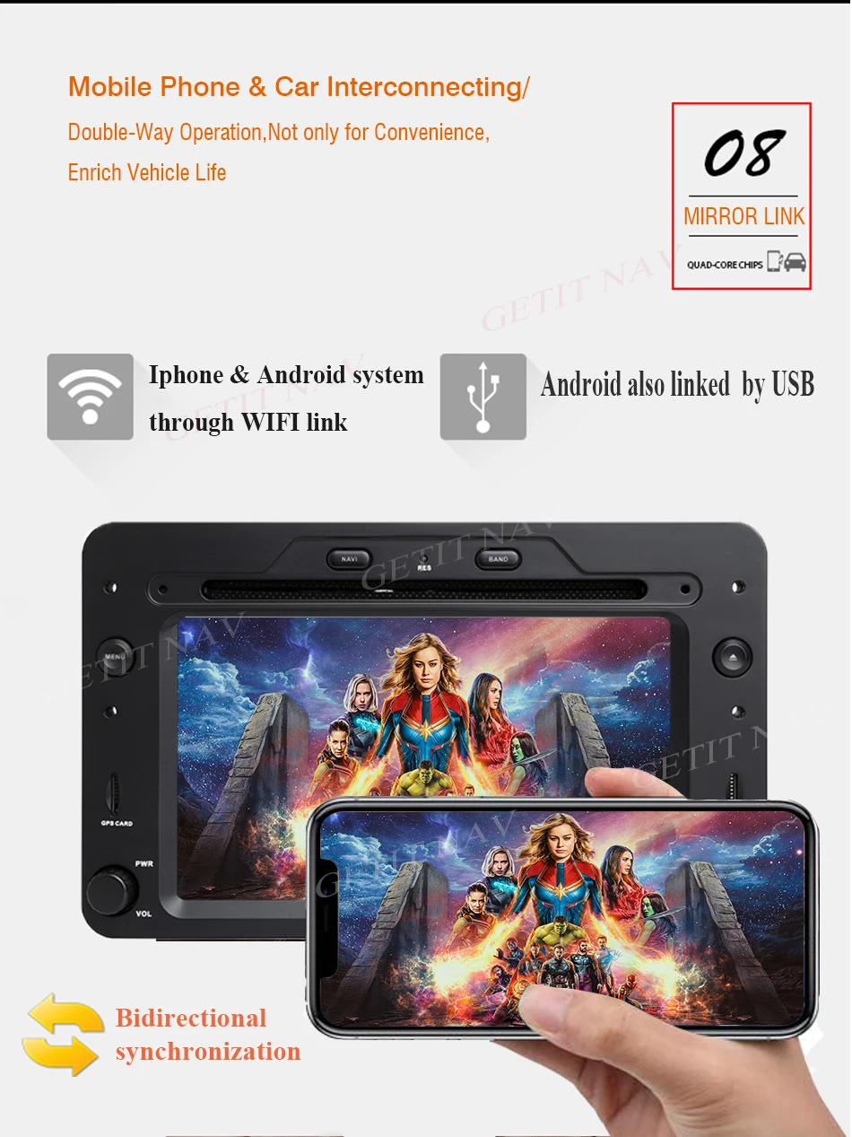 Perfect 5 USB Fast Charging Android 9.0 Car dvd Stereo player for Alfa Romeo Spider Alfa Romeo 159 Brera 159 Sportwagon with Radio GPS 9