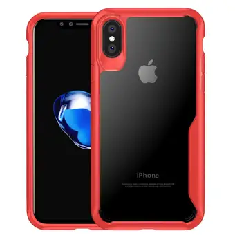 

20pcs PC + TPU Plastic Clear Cases for iPhone x 8 7 Plus Dual Material Cell Phone Cover for Galaxy S8 Plus Note 8 Rugged Case