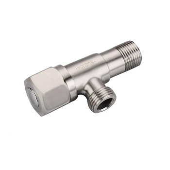 

1 Pc Bathroom Angle Valve Lead-free Stainless Steel Solid Shut Off Vavle for Toilet Water Heater Kitchen Basin Sink