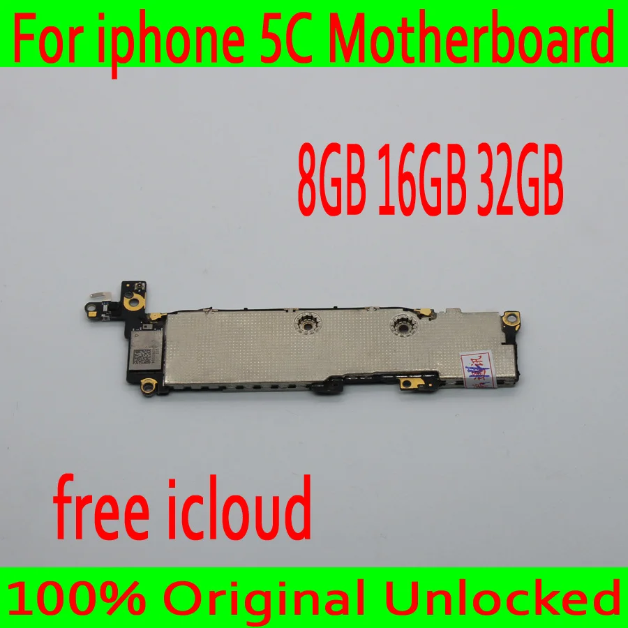 

8GB 16GB 32GB Original unlocked for iphone 5C Motherboard with Full Chips,for iphone 5C Logic board with Free iCloud,Good Tested