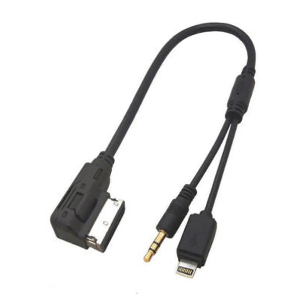 AMI MDI MMI 3.5mm AUX Cable Interface Adaptor For iPod iPhone 5s 5c 6 6 Plus for Audi A3 A4 A5 A6 A8 S4 S5 Q7 
