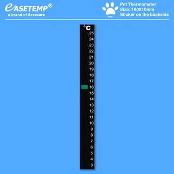 

5pcs/lot Free Shipping Pet Care Pet Thermometer (3-25 degree) for Dogs, Cats, Birds, Reptiles and Amphibians with Sticker