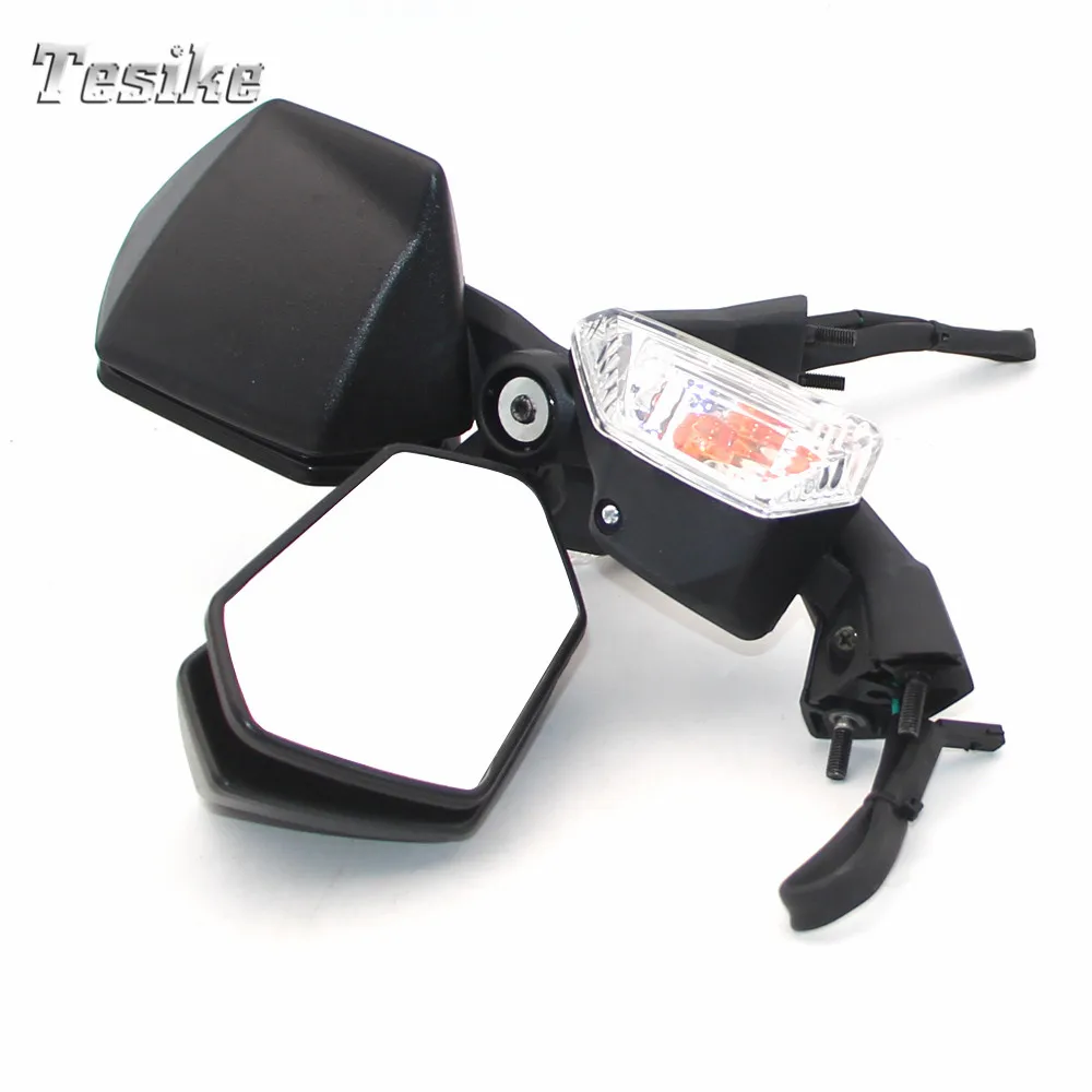 Motorcycle Rear view mirror with front turn signal For Kawasaki ZX 10R 2008 2009 2010 Accessories Brand New 3