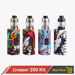 Yosta Livepor 200 Вт TC поле Mod Kit с IGVI M2 бак ёмкость 6 мл без 18650 батарея для вайп сигарета