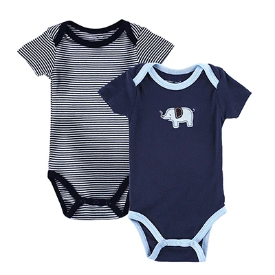 Ребенок Bodysuits боди 2pcs / много мальчиков Одежда для девочек тела Bebe S новорожденных короткие одежды младенца хлопка младенца комбинезона следующая одежда наборы - Цвет: 1510408