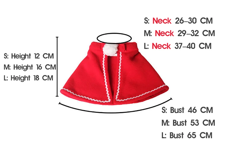 Рождественская одежда с отложным воротником, аксессуары для собак, красный плащ костюм для кошек, размер XS~ XXL год аксессуары для собак кошек костюм, товары для домашних животных поставки