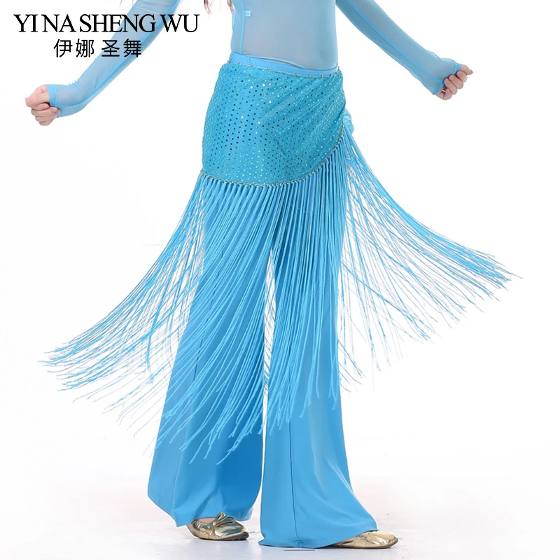 The new Indian dance clothing costumes Highlights exercise clothes fringed waist chain hip towel fringed