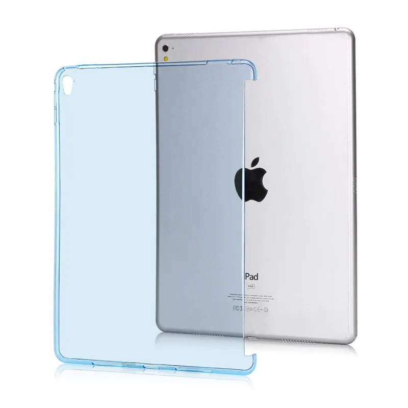 Redlai для iPad Pro 9,7 ТПУ Мягкий кристально прозрачный Обрезной партнер оболочка силиконовый защитный чехол A1673 A1674 A1675 - Цвет: Crystal Blue
