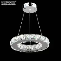 Led クリスタルペンダント照明器具通路ポーチ廊下ランプクリスタルリング Lustres ぶら下げ照明 100% 保証