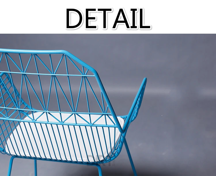 Металлический креативный Настольный стул простой современный железный поручень дизайн компьютерный стул уличный шезлонг