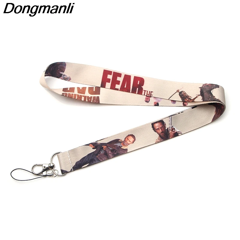 P3632 Dongmanli The Walking Dead tv брелок Lanyards держатель удостоверения личности ID карта Пропуск Тренажерный зал мобильный телефон USB бейдж держатель ключевой ремень