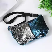 Поясная сумка женская сумка на ремне Повседневная двухцветные блестки унисекс поясная сумка Мужская Удобная дорожная сумка сумки для денег#442