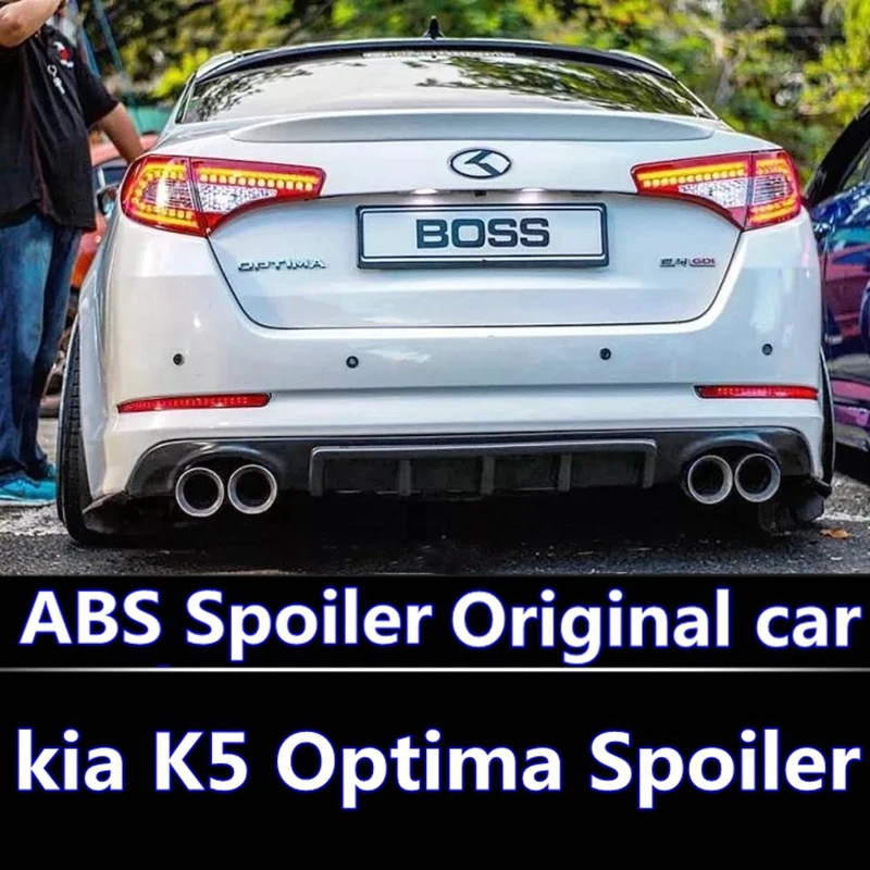 

For kia K5 Optima Spoiler 2011-2013High Quality ABS Material Car Rear Wing Primer Color Rear Spoilers For kia K5 Optima Spoiler
