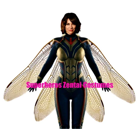 

Ant-Man and The Wasp MCU Cosplay Costume 3D Printing Hope Van Dyne The Wasp Suit The Avengers WASP Spandex Zentai, Only Bodysuit