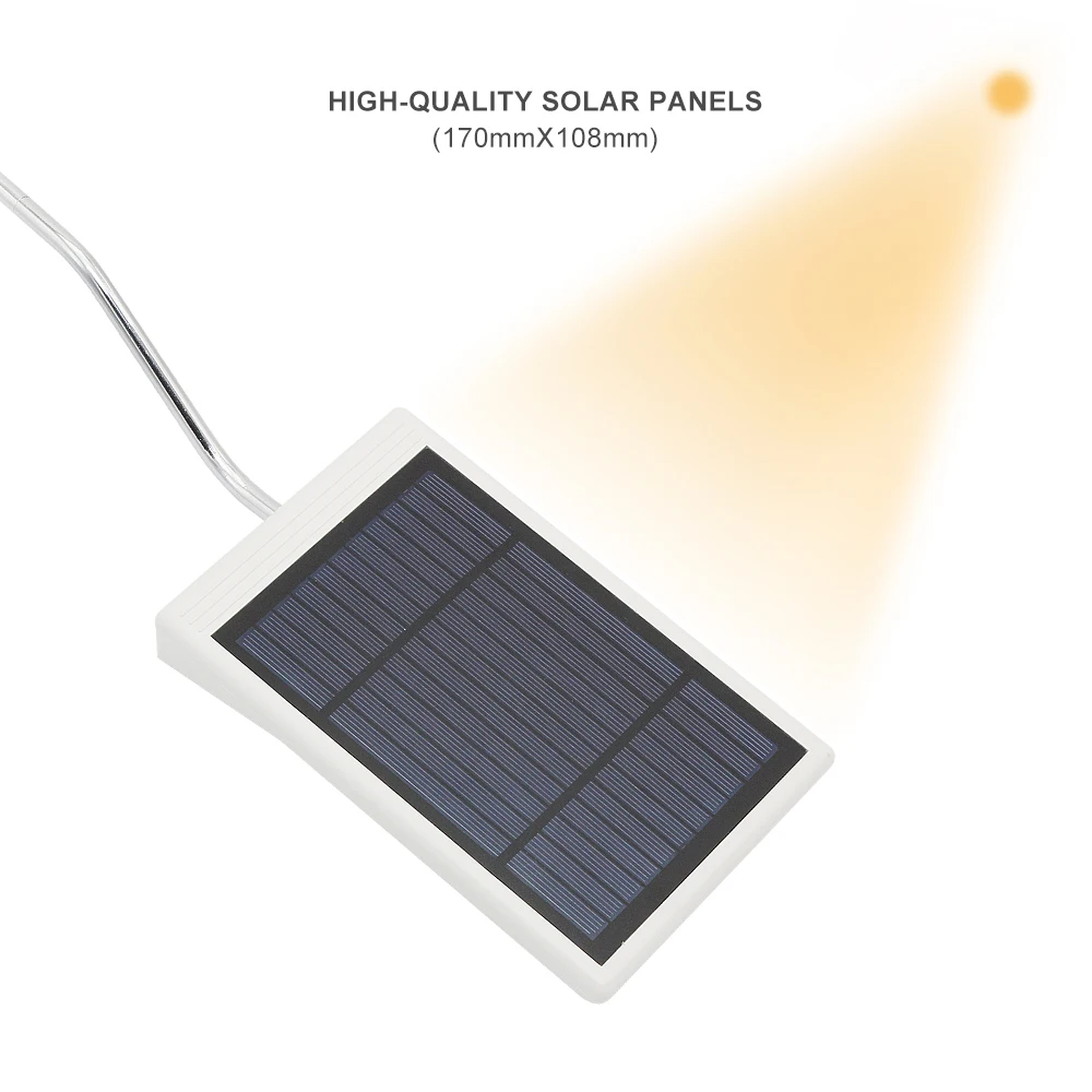 Работать всю ночь 10 Вт 600LM Солнечный светодиодный уличный фонарь 24 светодиодный S свет открытый Водонепроницаемый IP65 Сенсор настенные светильники