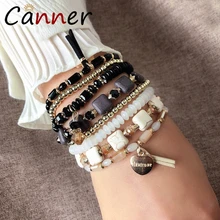 CANNER Bohemian Crystal Bracelet Beads/Beaded Layered Bracelets for Women Bracelet Boho Charm Bracelet femme pulseras mujer FI CANNER Bohemian Crystal Bracelet Beads/Beaded Layered Bracelets for Women Bracelet Boho Charm Bracelet femme pulseras mujer FI