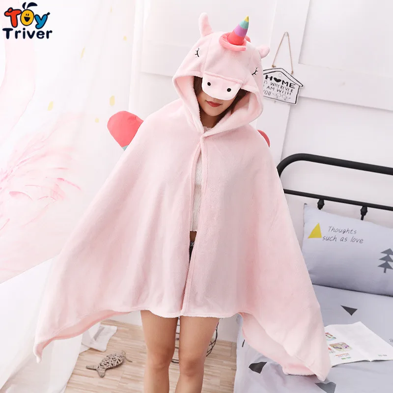 

Plush Unicorn Toy Blanket Cloak Cosplay Cloth Carnival Party Halloween Kids Children Birthday Gift Home Decoration Macaron
