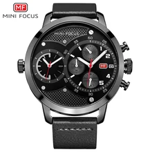 MINI FOCUS Dual Time Chronograph Quartz Watch Men Sports Watches Top Brand Luxury Big Clock Army Military Wrist Watch Male reloj