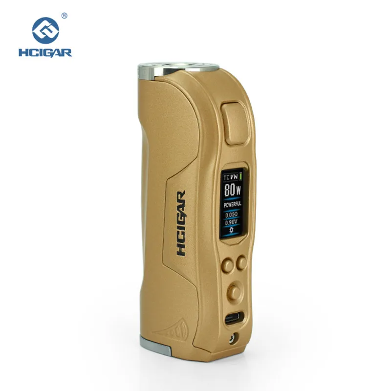 Günstig Original HCIGAR Warwolf 510 Gewinde E Zigarette Mod Ausgang 1 80w WATT und TEMP Modus Verdampfer Angetrieben 18650 batterie Mini Box Mod