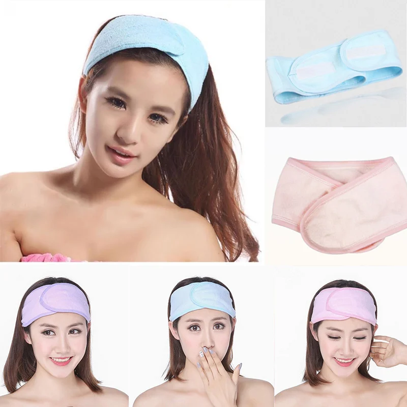 

Droppshiping New Wash Face Makeup SPA Women Sweat Elastic Soft Headbands Hair Band BFJ55