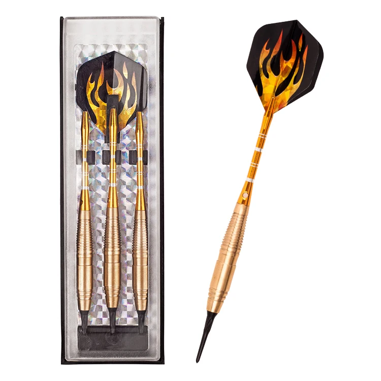 

New High quality 20g steel, copper, aluminum shaft Soft tip dart toys 3 pcs/set w case free shipping