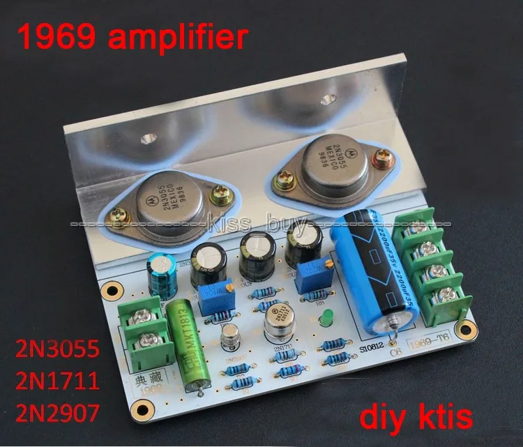 JLH 1969 class A Amplifier Board HiFi Verstärker PCB MOT/2N3055 Assembled 