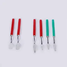 Студент живописи Цвет ED деревянной ручкой Цвет соответствующие лопатой картина маслом нож пигмент нож школьные товары для рукоделия Цвет случайный