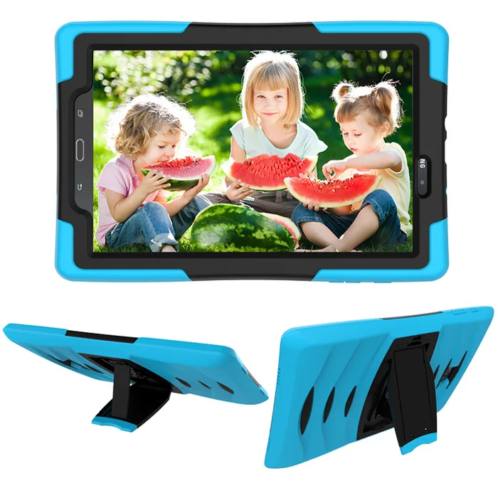 Для samsung Galaxy Tab A a6 10," SM-T580 T585 T580N в сборе сверхпрочный противоударный силиконовый Жесткий чехол для планшета чехол-подставка