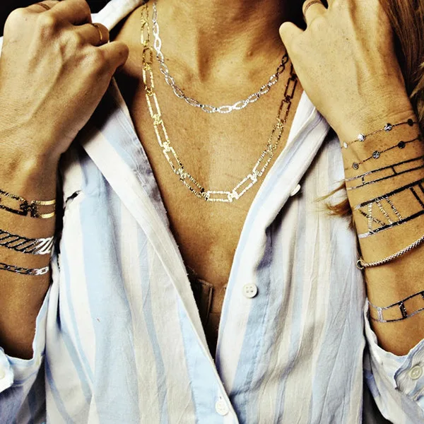 2015 المؤقتة وشم نمط معدني الذهب الفضة الأسود فلاش الوشم فلاش مستوحاة 1 قطعة عالية الجودة وشم على شكل رسوم للجسم ملصقا الوشم 2015 المؤقتة وشم نمط معدني الذهب الفضة الأسود فلاش الوشم فلاش مستوحاة 1 قطعة عالية الجودة وشم على شكل رسوم للجسم ملصقا الوشم