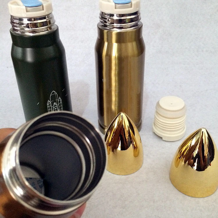 500/ml Bullet Shape Thermal Water Bottle Large Capacity Stainless Steel Water  Bottle Portable Vacuum Flasks Thermos Cup - AliExpress