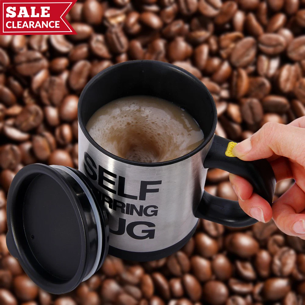 Self Stirring Coffee Cup Mugs, Electric Coffee mixer Automatic Electric Self Stirring Mug Coffee