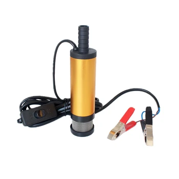 

12V 24V DC electric submersible pump for pumping diesel oil water,Aluminum alloy shell,12L/min,fuel transfer pump 12 V volt 24