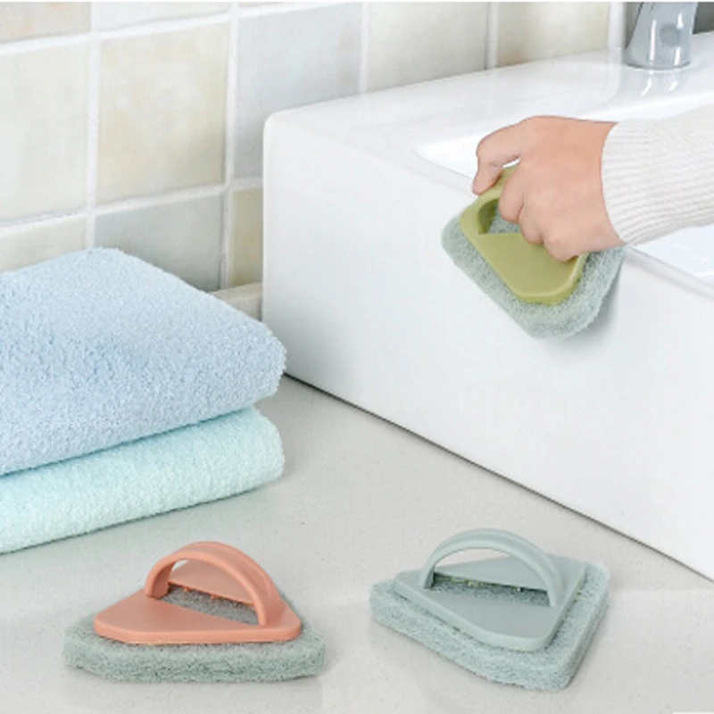 Bathroom Sponge Cleaning Bath Floor Kitchen With Handle Sponge Cleaning