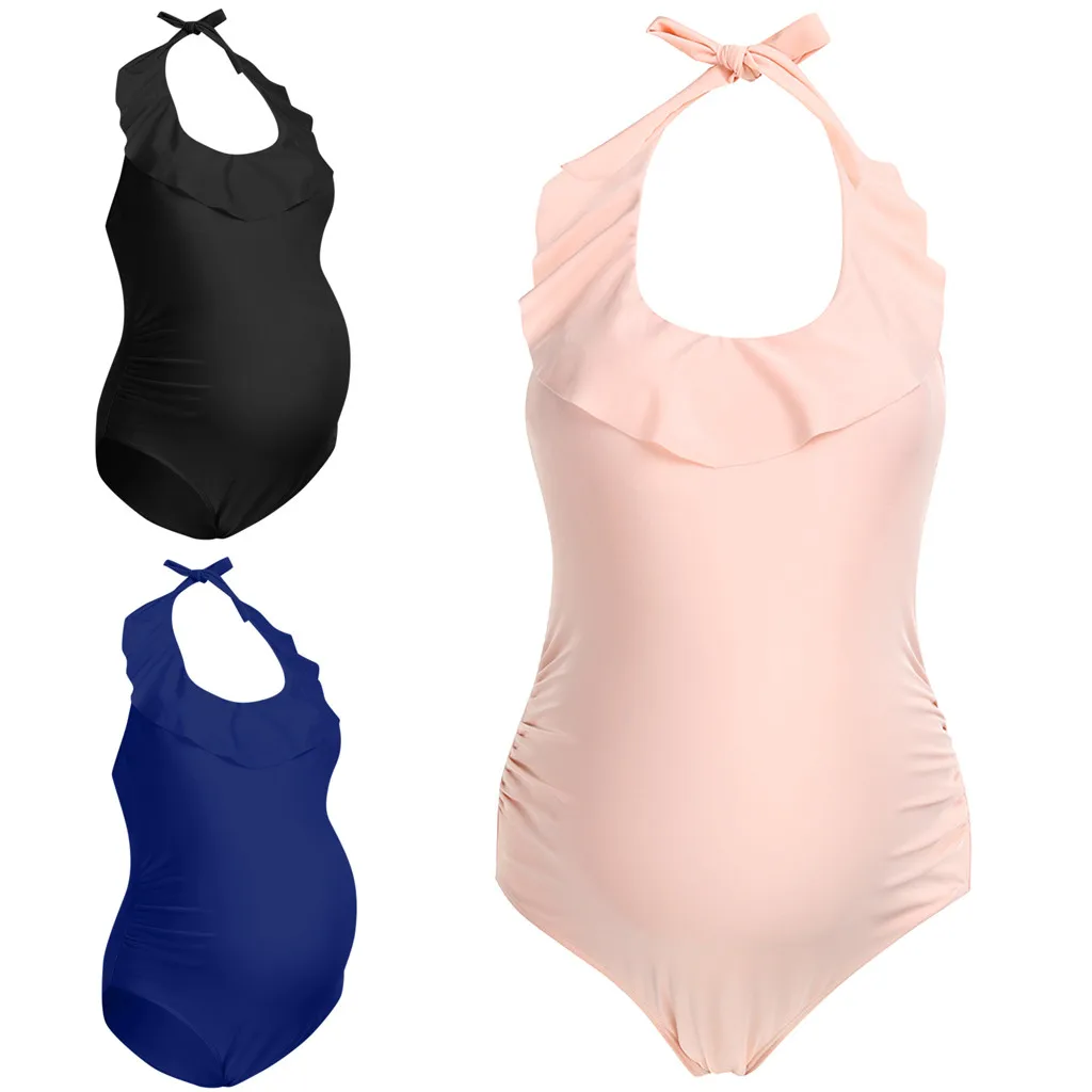 MUQGEW Материнство танкини для женщин Лето кормящих сплошной купальник для беременных летняя пляжная одежда купальный костюм беременность купальники